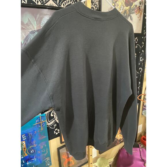 Vintage 90s Tommy Hilfiger Black Crewneck Sweater Charcoal Gray XL Made In USA - Picture 8 of 8